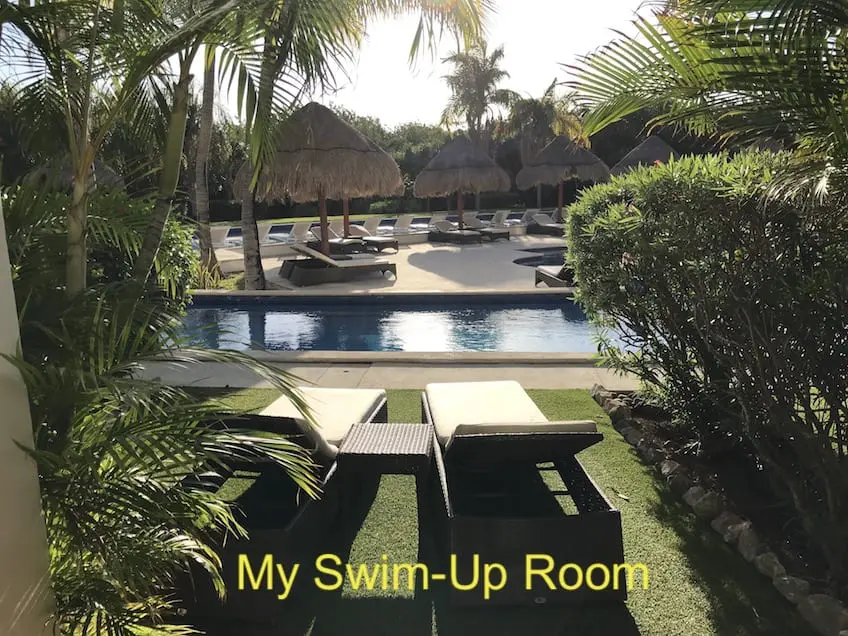 swim up / out room at Valentin Resort