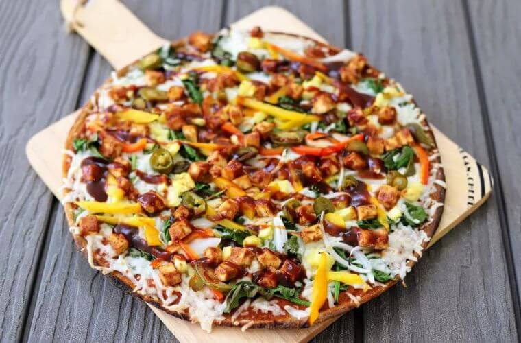 a vegan pizza