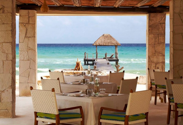 Viceroy Riviera Maya oceanfront restaurant