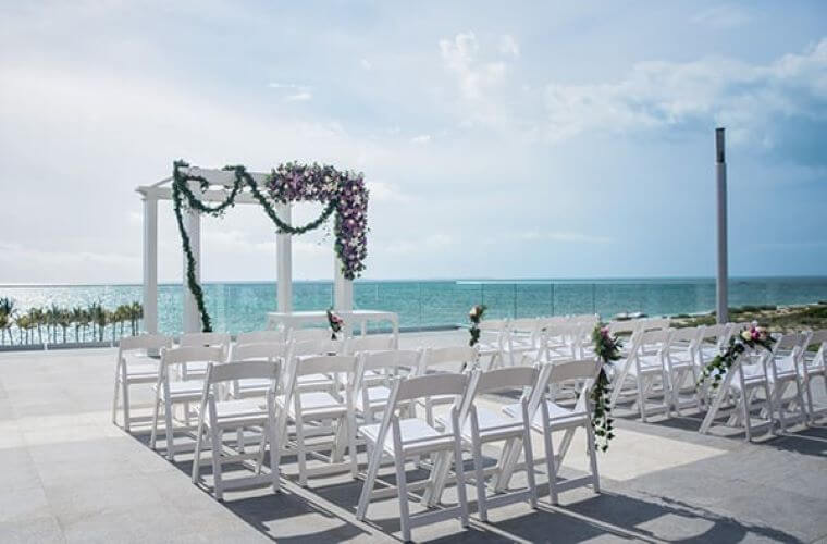 wedding terrace at Riu Palace Costa Mujeres 