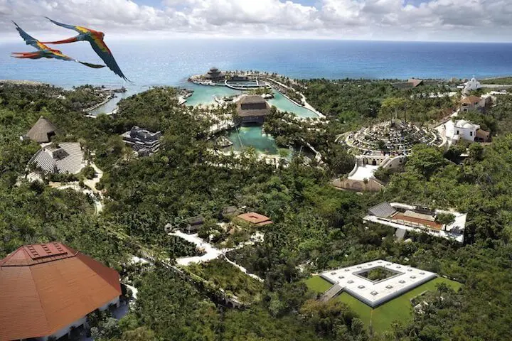 xcaret park aerial view