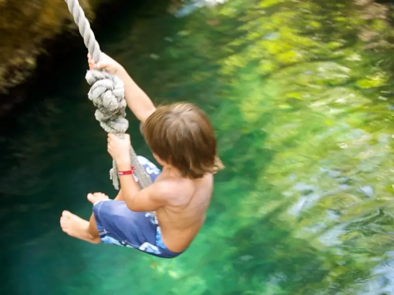 Xel-Ha rope swing