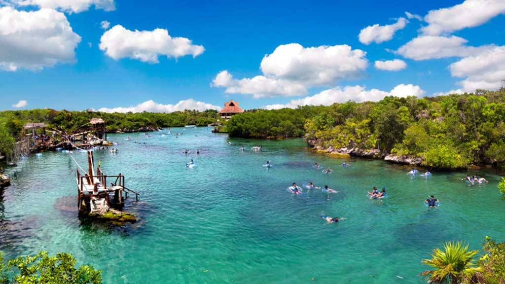 xelha park arial swimming