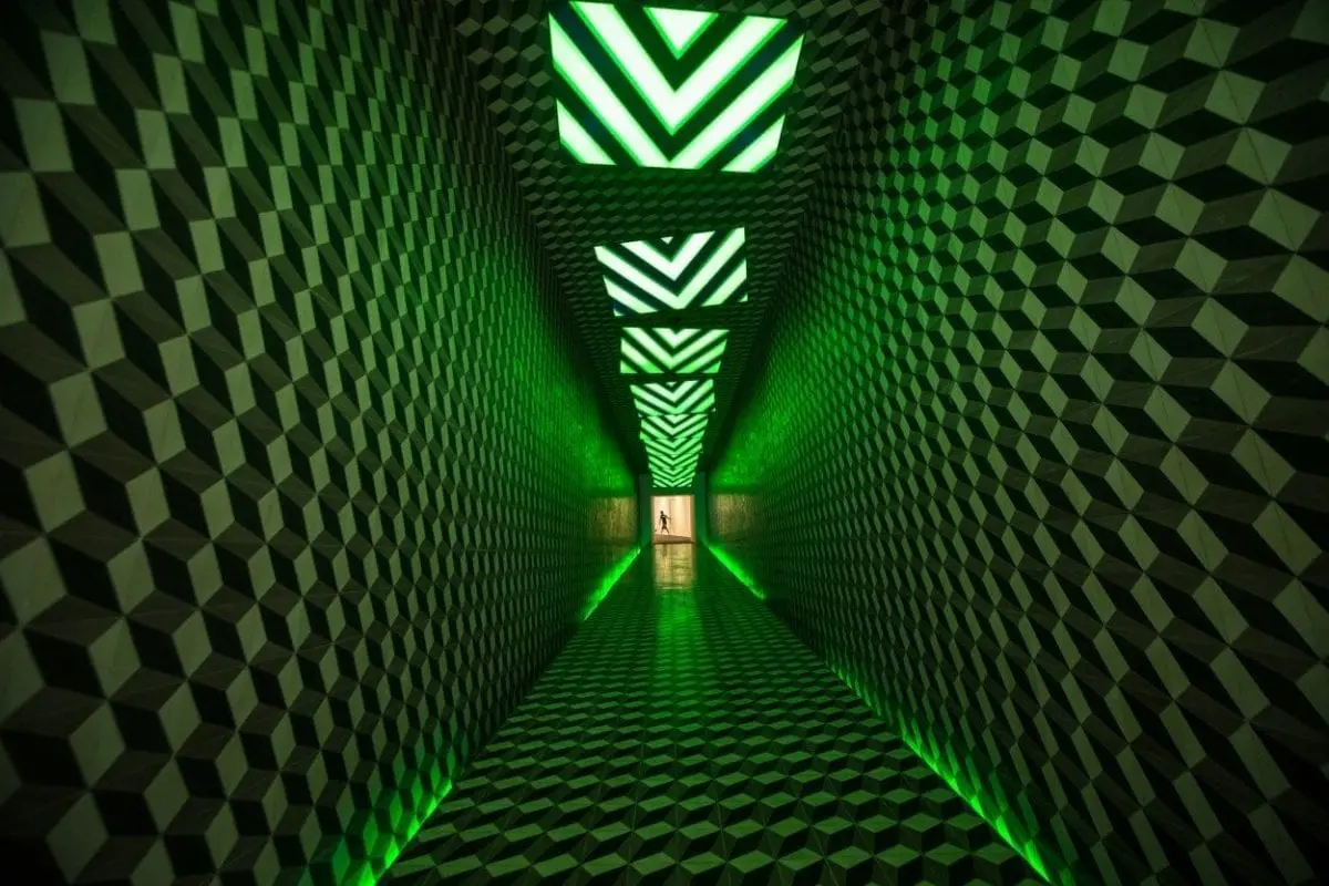 Green xenses park tunnel