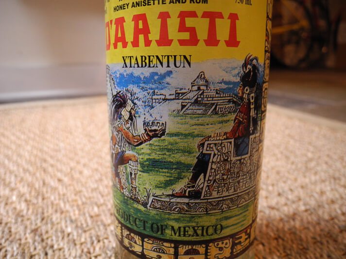 Bottle of D'Aristi Xtabentun Honey Liquor