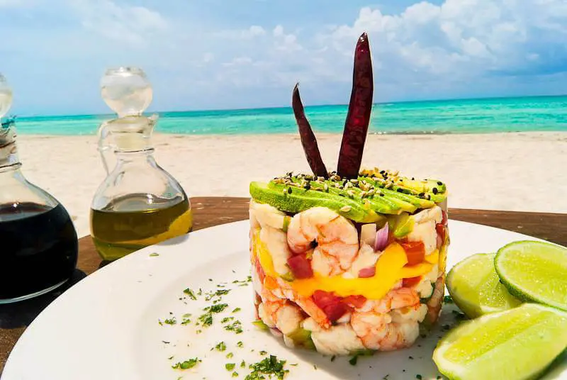Shrimp at Zenzi Beach Bar & Restaurant