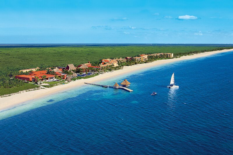 Aerial view of Zoetry Paraiso Riviera Maya