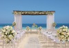 Secrets Capri beach wedding 