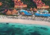 Aerial view of the beach at Barcelo Maya Colonial 