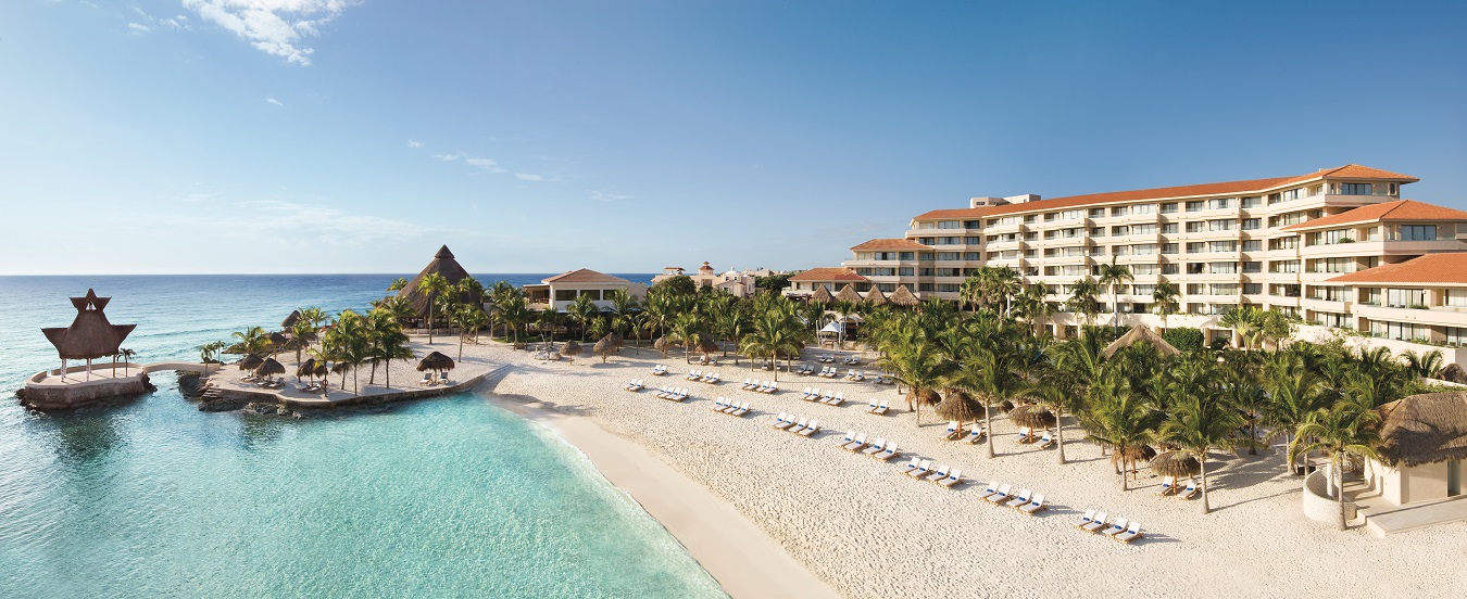 aerial view of the Dreams Puerto Aventuras