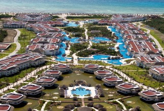 Aerial View of the Sunet and Riviera Princess Hotels